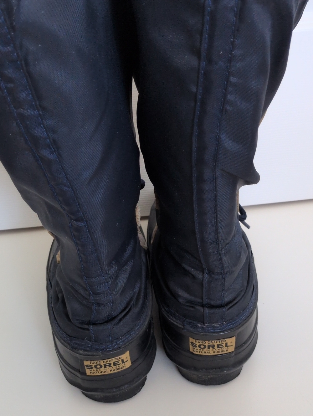 Vintage Sorel Women's SnowLion Waterproof Winter Boots - Navy Blue - 8 - Picture 5 of 7